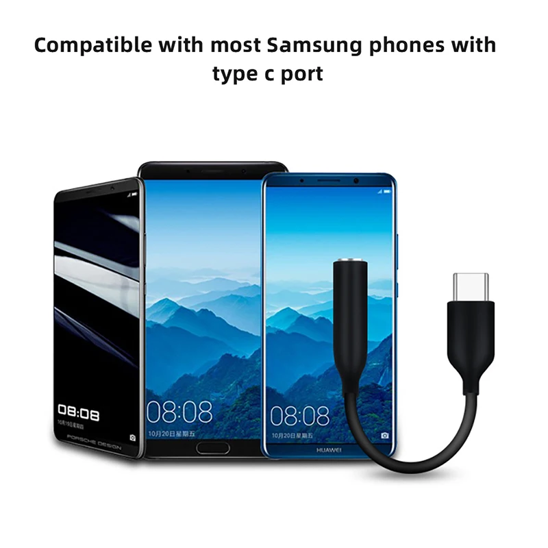 Оригинальный адаптер для наушников Samsung с разъемом USB Type-C на 3 5 мм аудиокабель Galaxy