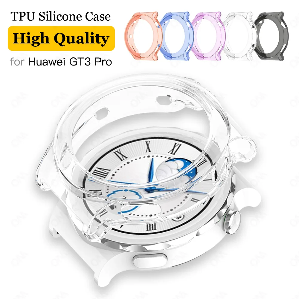 

Case Cover for Huawei Watch GT3 GT2 GT2E 43MM 46MM Clear Protection Cases Replacement Accessories for Huawei Watch GT3 Pro