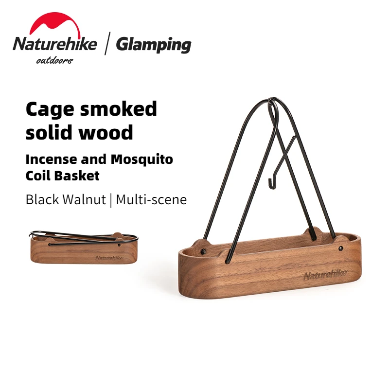 

Naturehike Outdoor Camping Mosquito Coil Basket Portable Hangable Exquisite Sandalwood Mosquito Coil Bracket Incense Basket