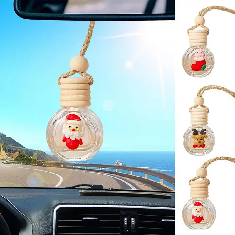 

Пустой Автомобильный флакон для духов, 10 мл, многоразовый Рождественский автомобильный диффузор для эфирного масла, подвесной автомобильный парфюм, подвеска для автомобиля, украшение для дома