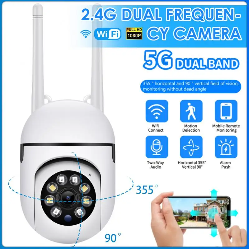 

300-megapixel 5g Dual-band Dual-antenna 360° Rotation Voice Intercom Wireless Network IP Camera Surveillance Camera/APP: Jxlcam