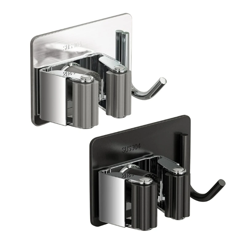

4Pcs Stainless Steel Double Use Hooks for Home Organization Storage Wall Mount