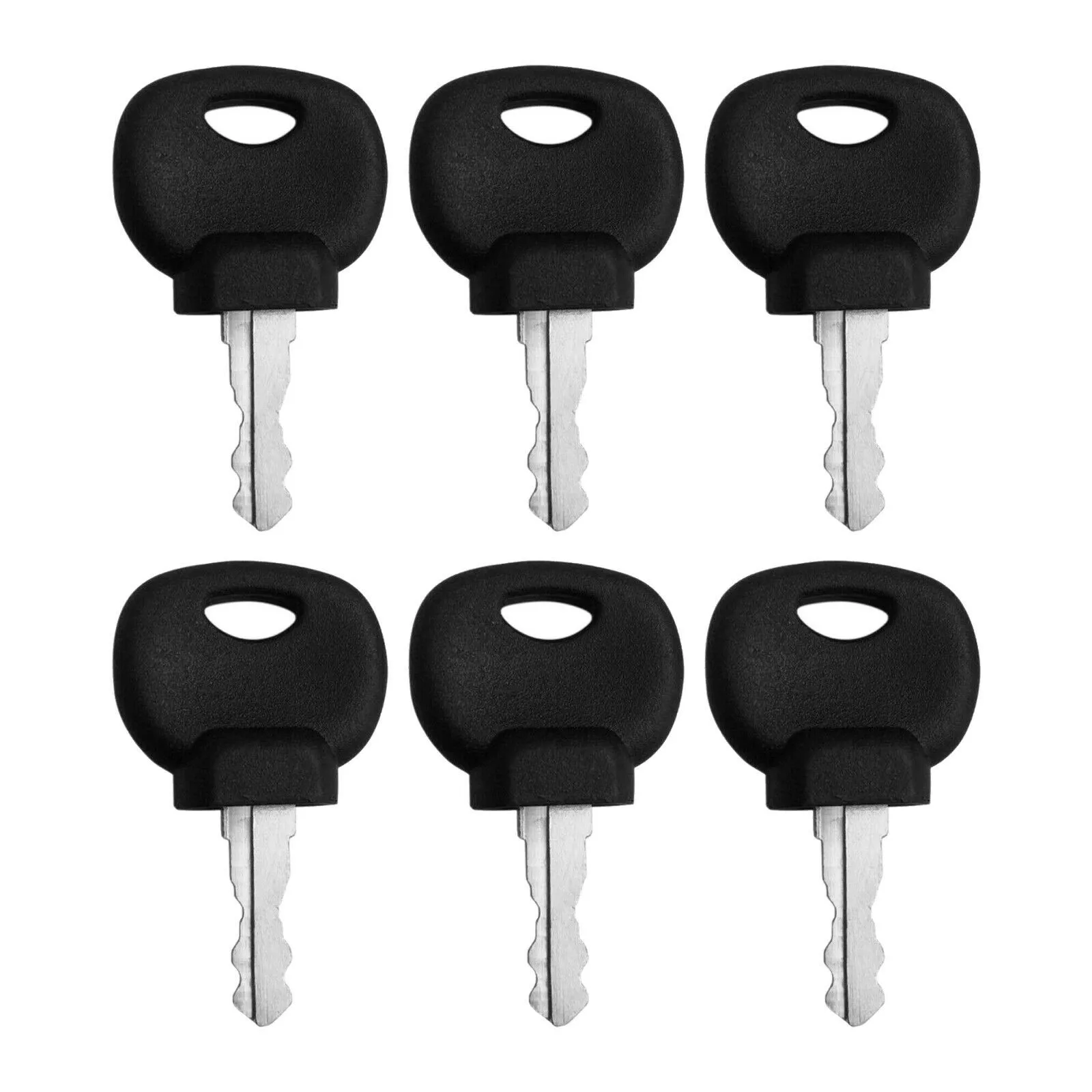 6Pcs Ignition Key Plant Application Spare 14607 For Jcb Bomag Hatz Manitou Tractor Car Replacement Parts Accessories