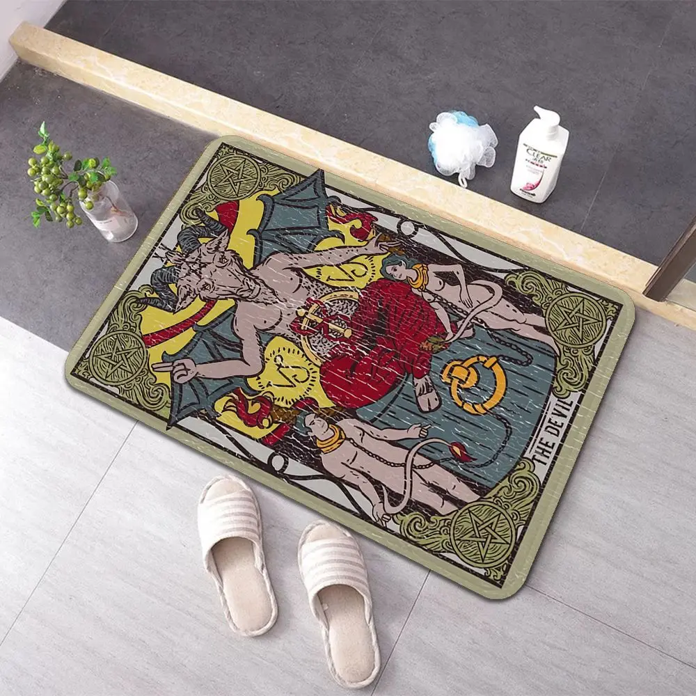 Длинные коврики сатана демонические черепа дешевый Противоскользящий