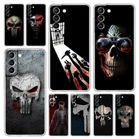 marvel the punisher silicone phone case for samsung galaxy s21 ultra s20 fe 5g s22 s10 lite s9 s8 plus s10e s7 cover