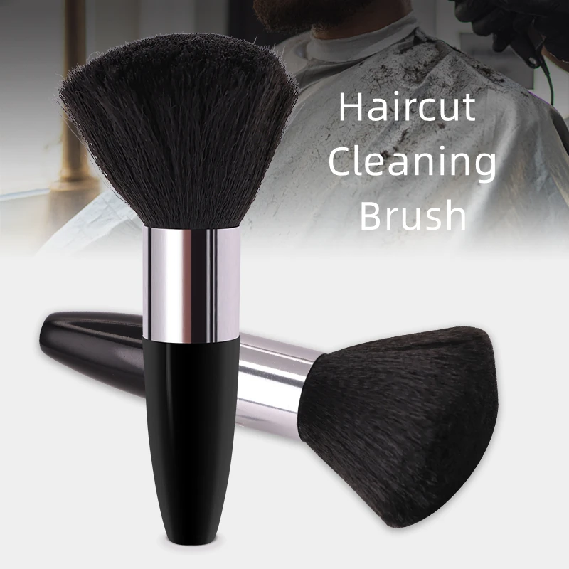

New Professional Neck Duster Brush Barber Hair Cleaning Hairbrush Soft Fibers Face Duster Hair Cutting Cleaning Tools