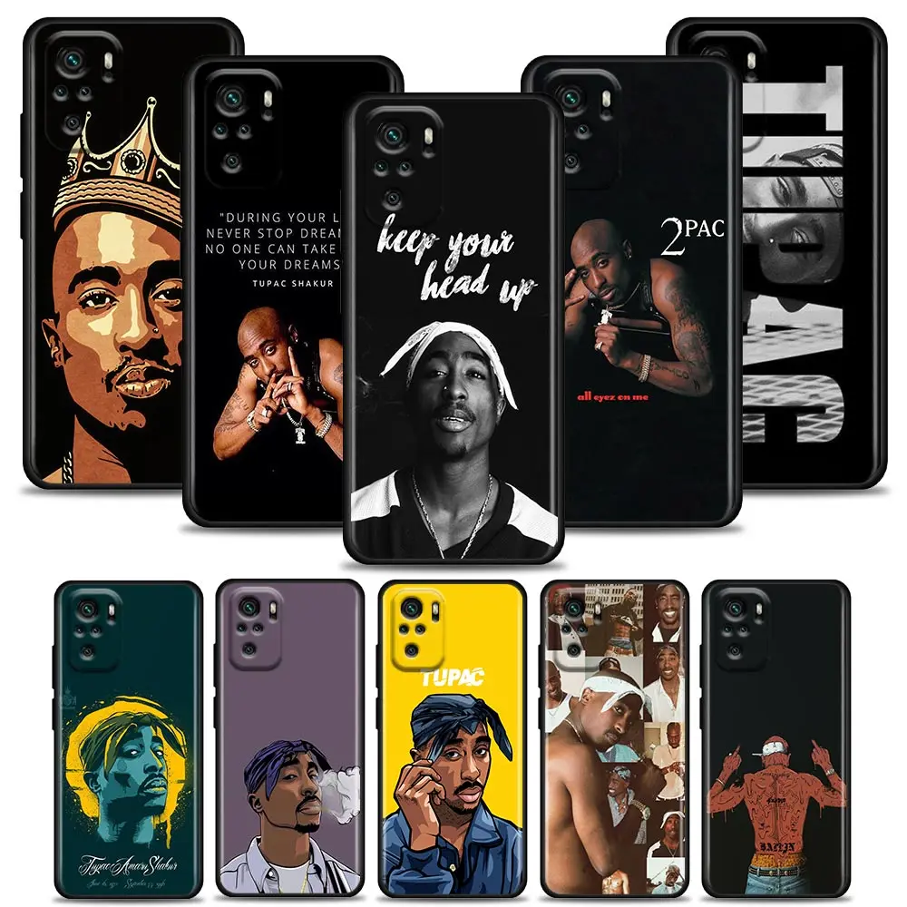 

Phone Case for Redmi 10 9 9A 9C 9i Case K20 K30 K40 Plus Note 10 11 Pro Soft Silicone Cover Yinuoda Rapper 2pac Tupac