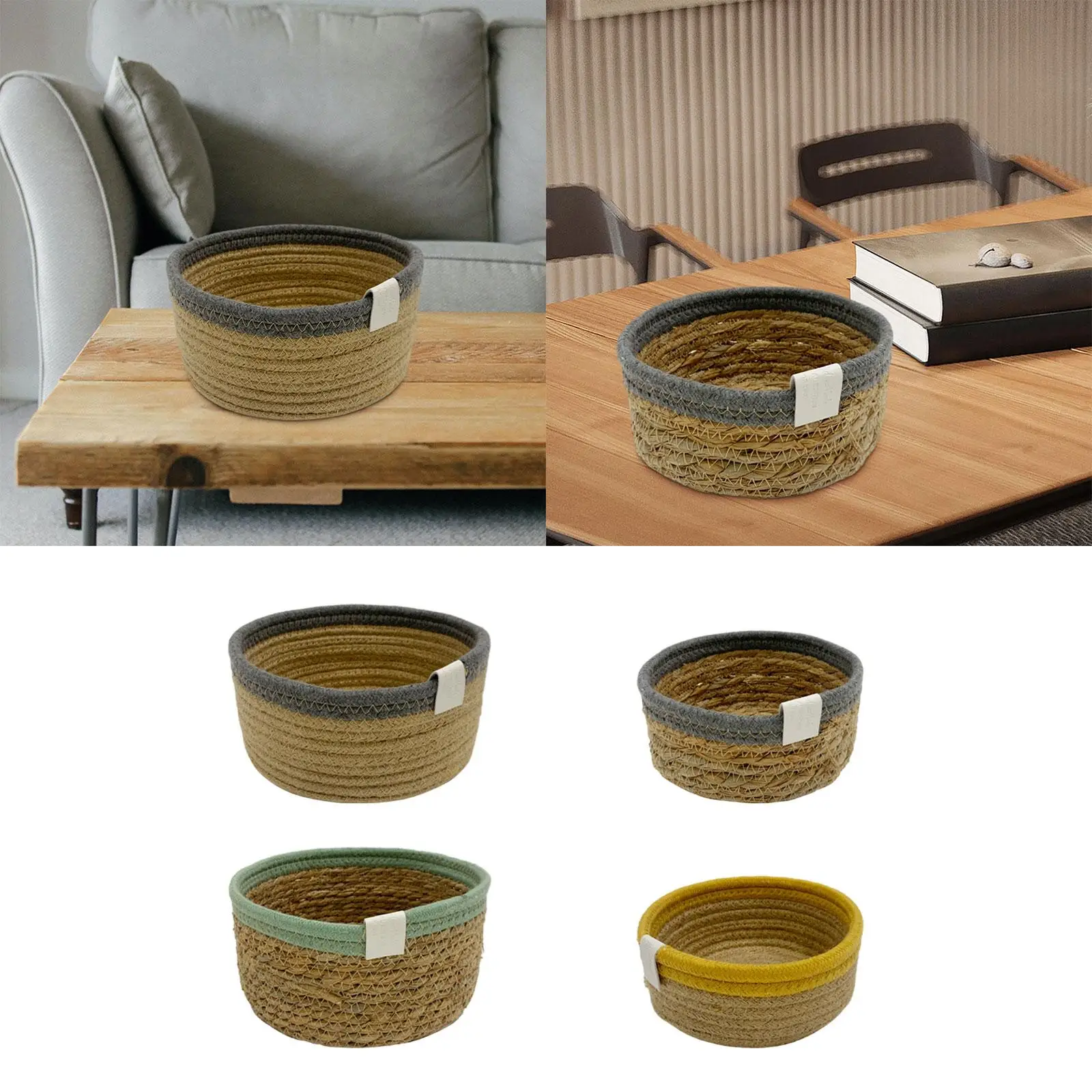 Корзина для хранения тканая корзина белья закусок органайзер всякой всячины