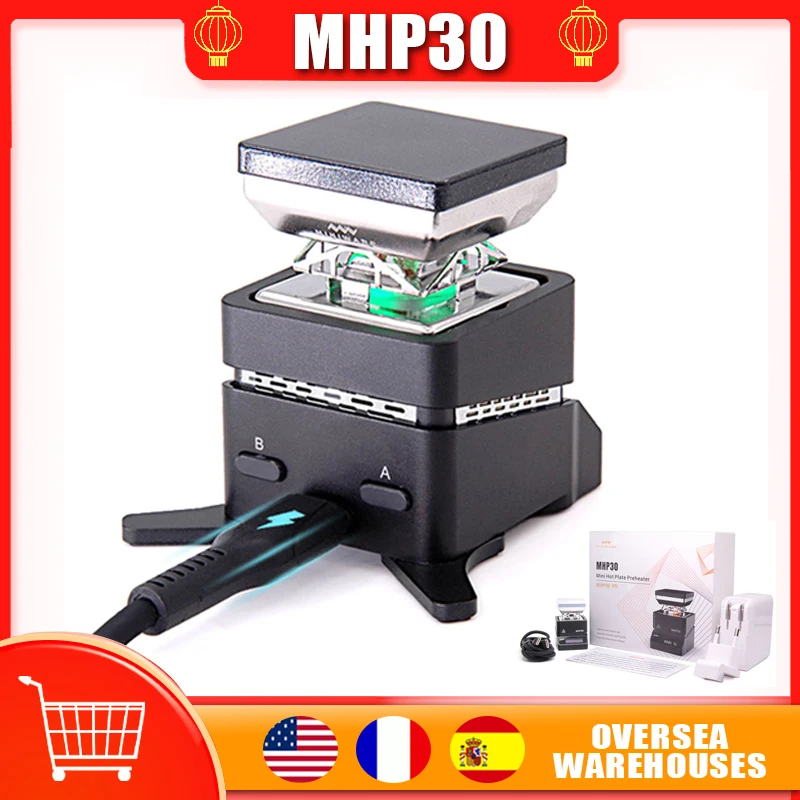 

MHP30 мини нагревательная пластина SMD, подогреватель, наладочная станция, печатная плата, пайка и Распайка, нагревательная пластина, Светодиод...