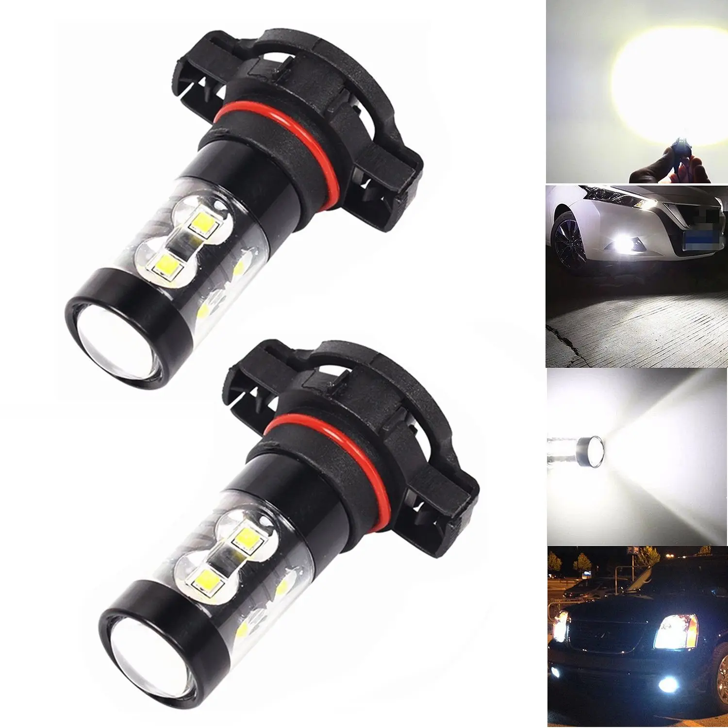 

Супер Белые светодиодсветодиодный Противотуманные фары 2x50 Вт CREE 5202 H16 6000K