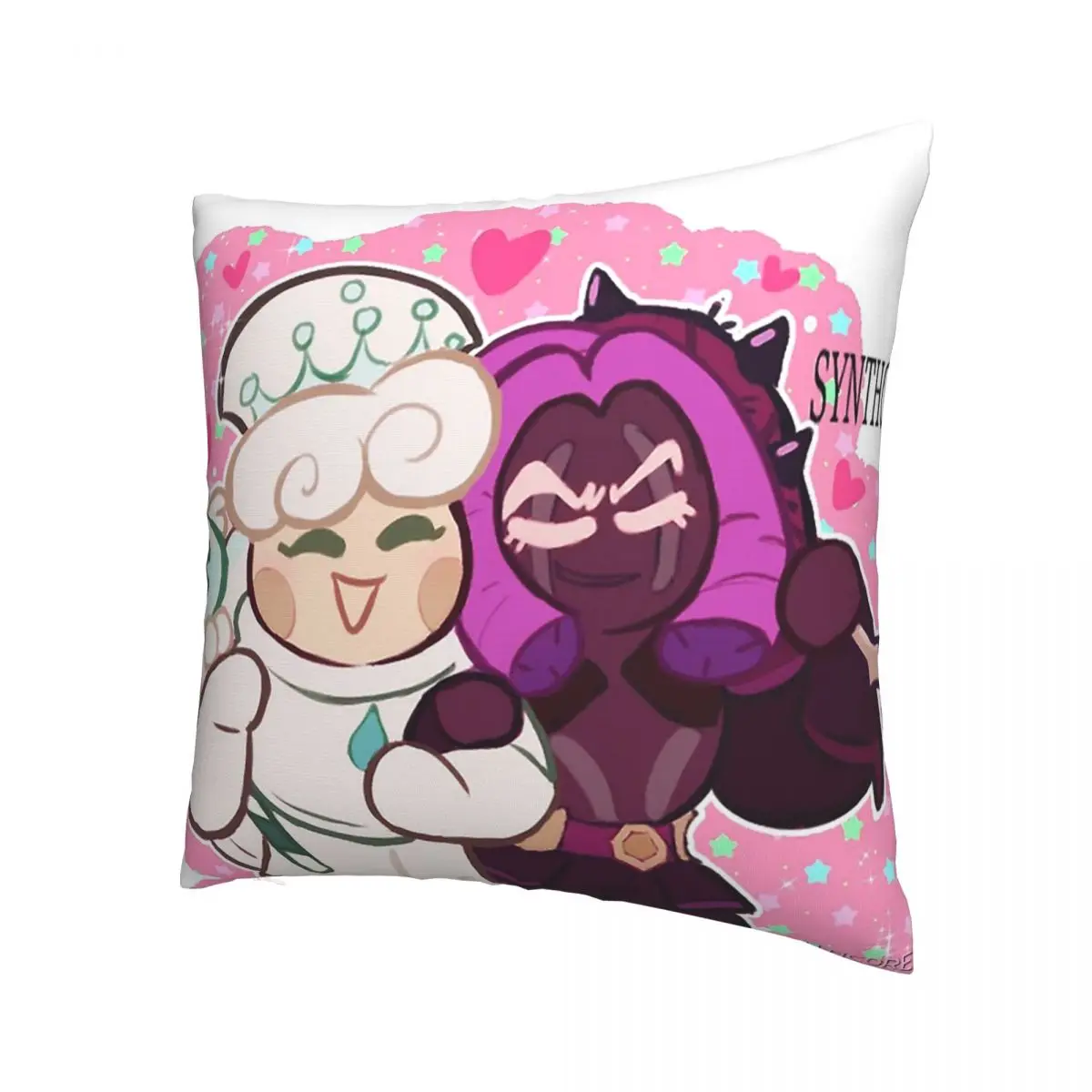 

Milk And Purple Yam Cookie Run Kingdom Pillowcase Polyester Cushion Cover Gift Throw Pillow Case Cover Home Zippered 45*45cm