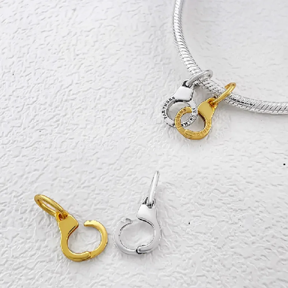 Новый стиль открытые и съемные наручники Очаровательные золотые серебряные