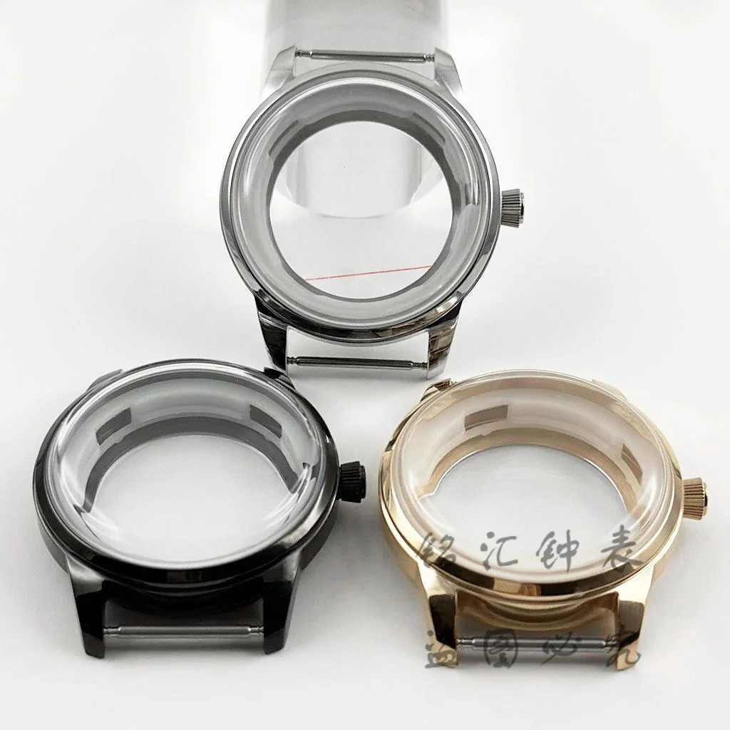 Часы из нержавеющей стали с арочным стеклом для коктейлей 40 мм