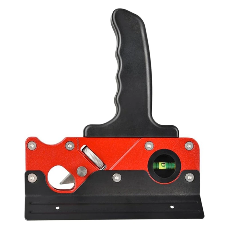 

Woodworking Chamfering Planer Set Woodworking DIY Chamfering Tool Planer Red & Black With Auxiliary Locator And Handle