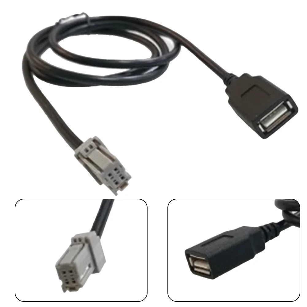 Новый USB-кабель-адаптер для легкой установки, 100 см, черный, автомобильные аксессуары, запчасти для авто, входной кабель для Camry (art.: 3920da75642ea) - 3920da75642ea