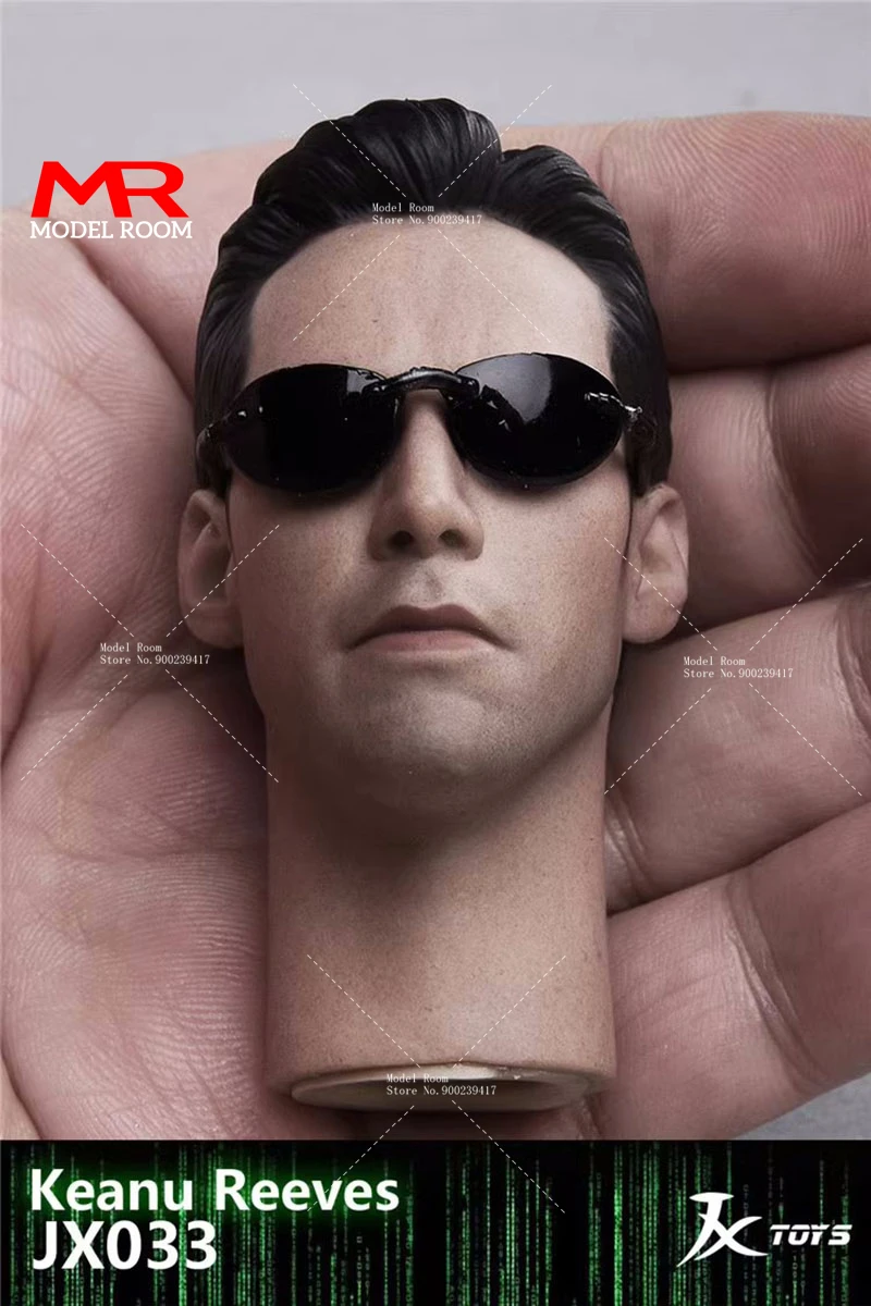 JXTOYS JX033 масштаб 1/6 Кеану ревс голова резьба со штативом Размер 12 дюймов мужской