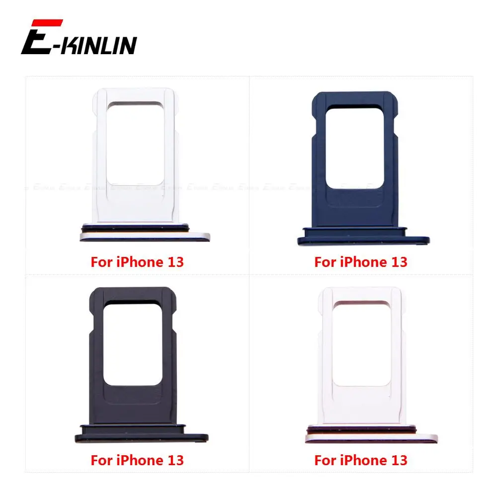 

10 шт., лоток для Sim-карты, гнездо, картридер, адаптер для iPhone 13 mini 13, держатель карты Micro SD, коннектор, контейнер, запасные части