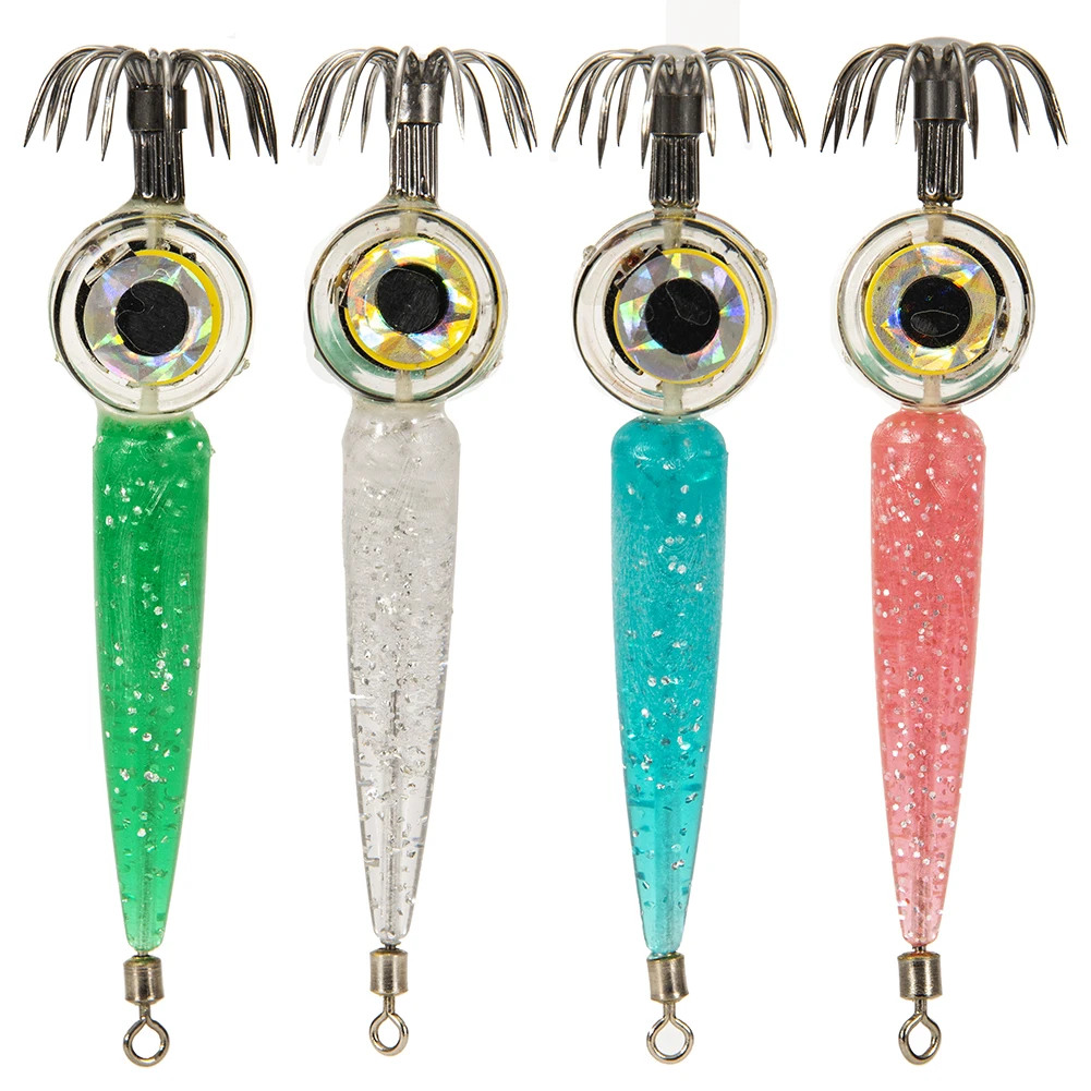 

Электронная светодиодная подсветка, крючок для ночной рыбалки, 8 см, 9 г, приманка для окуня, снасть, светящаяся искусственная приманка, крючо...