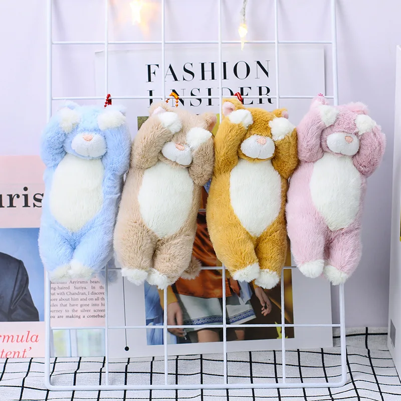 

Плюшевые игрушки с кулоном кошки, Мультяшные животные с повязкой на глаза, PP хлопок, наполнение бумажником, сумка для компьютера, украшение, детский подарок на день рождения