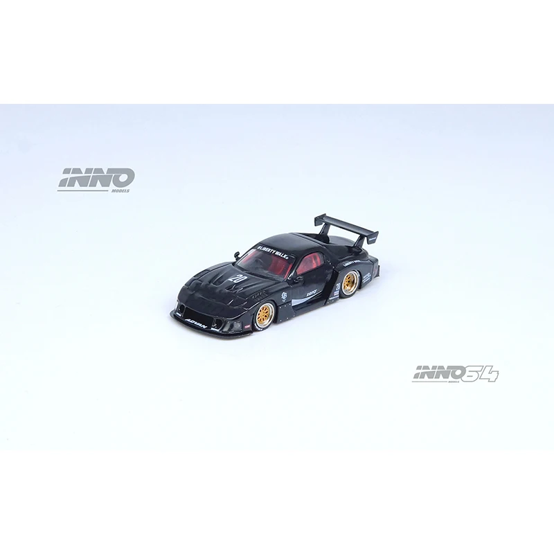 INNO в наличии 1:64 LBWK RX7 FD3S супер силуэт Черный Ноль литая коллекция моделей