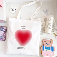 shopper bags sweet heart japanese casual large capacity ulzzang women shoulder bag bf female anime print elegant canvas bags