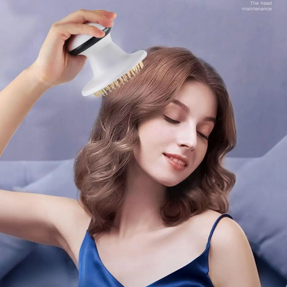 

Double Far Infrared Heating Light Electric Gold Needle Relieve Care Massage Scalp Stress Massager Vibration Insomnia C C3u6