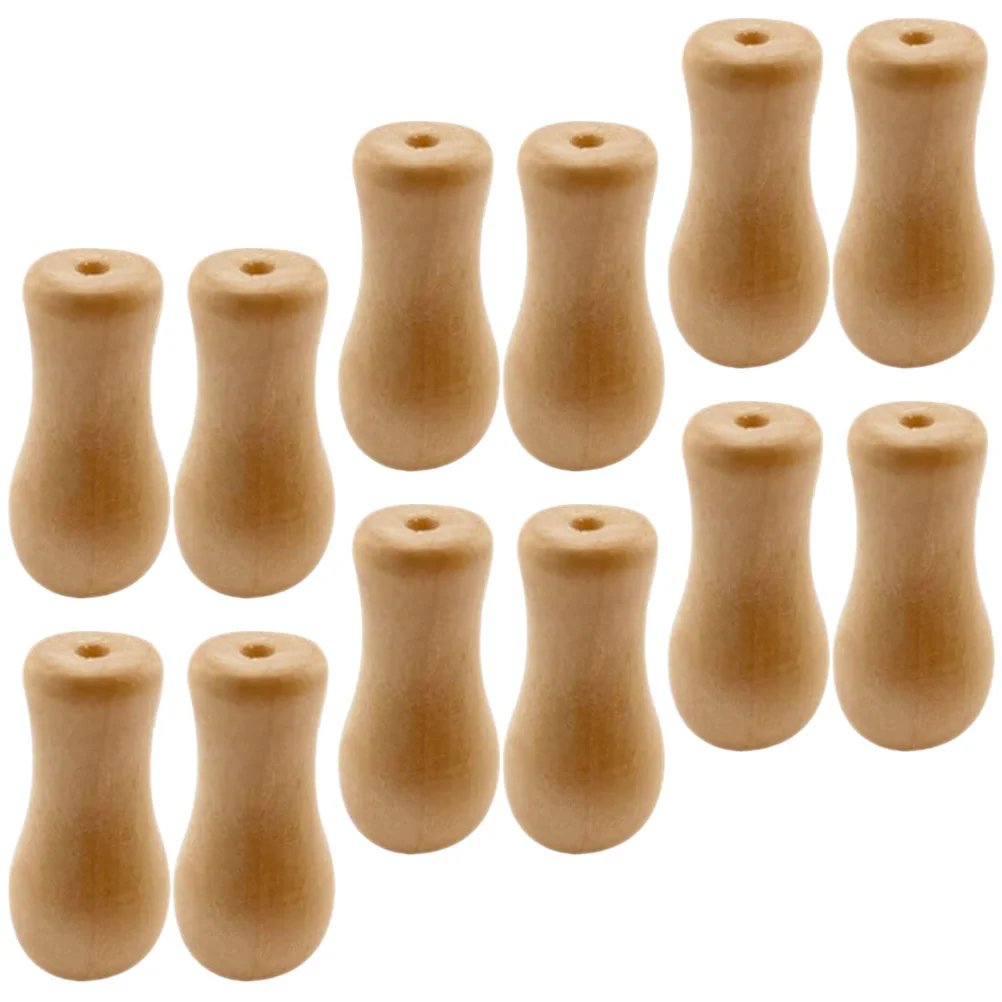 

12 Pcs Blind Cord Safety Holder Accessories Pull End Shade Pulls Roller Shades Window Wooden Clock