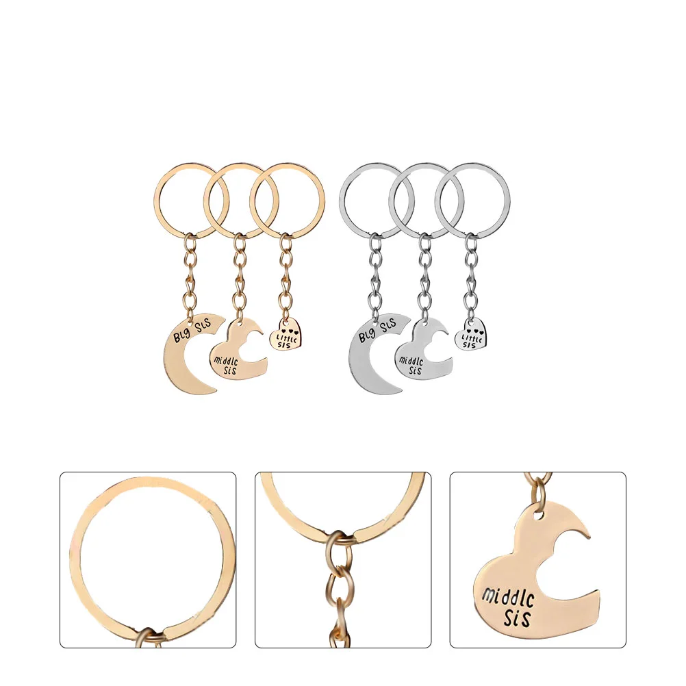 

2 Sets Friendship Gifts Good Sister Cute Accessories Alloy Unique Birthday Gifts Women Friendship Miss