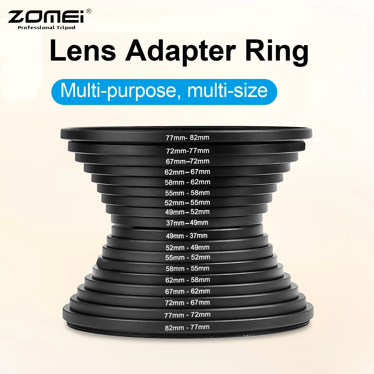 9/18 шт. Фильтр для объектива камеры кольцевой адаптер вверх и вниз металлическое