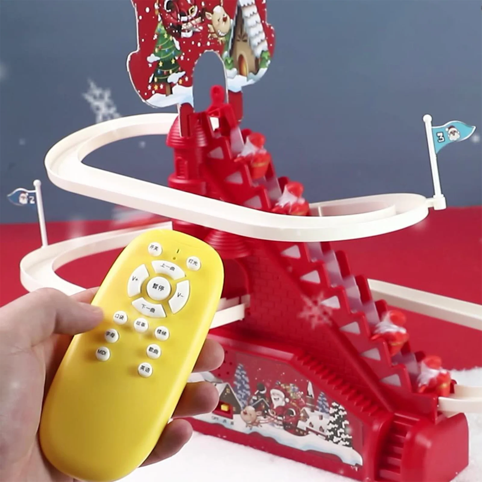 Забавный набор игрушек Santa Slide забавный игровой трек развивающие игрушки с