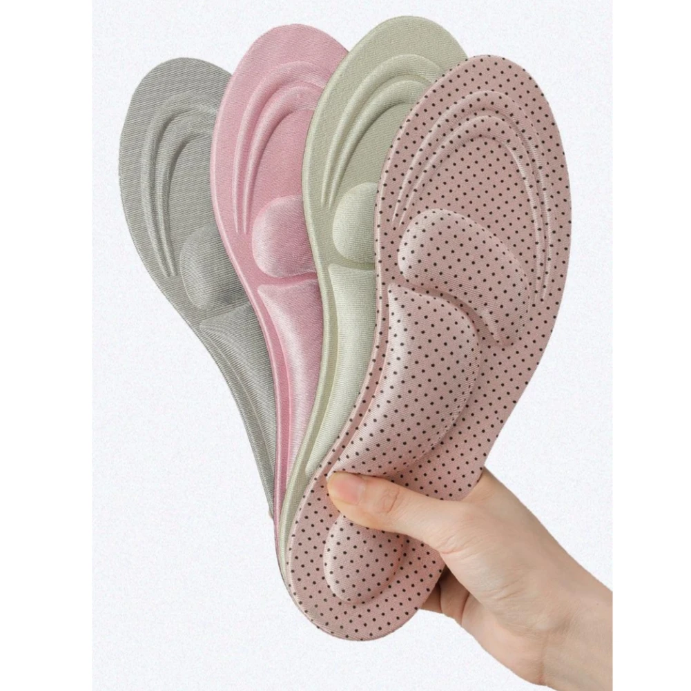 

4D Massage Insoles Soft Sponge Arch Support Orthotic Foot Inner Pads For Shoes High Heels Men Women Cushion Soles Spurs