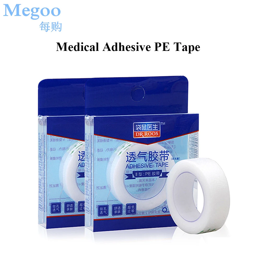 

2Rolls Transparent Medical Adhesive Tape Double Eyelid Stickers Infusion Needle Infusion Wrap Wound Fixed Bandage Tape