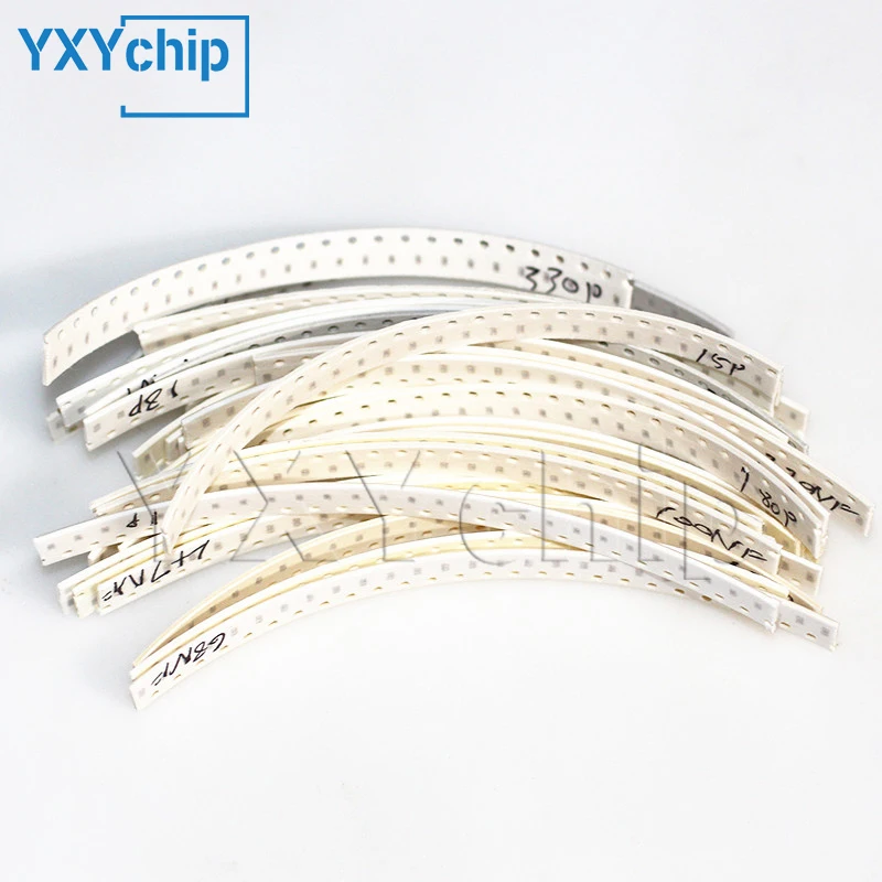 1206 0805 0603 Комплект резисторов SMD Ассортиментный комплект 1 Ом-1 М Ом 1% 33 значенияX 20