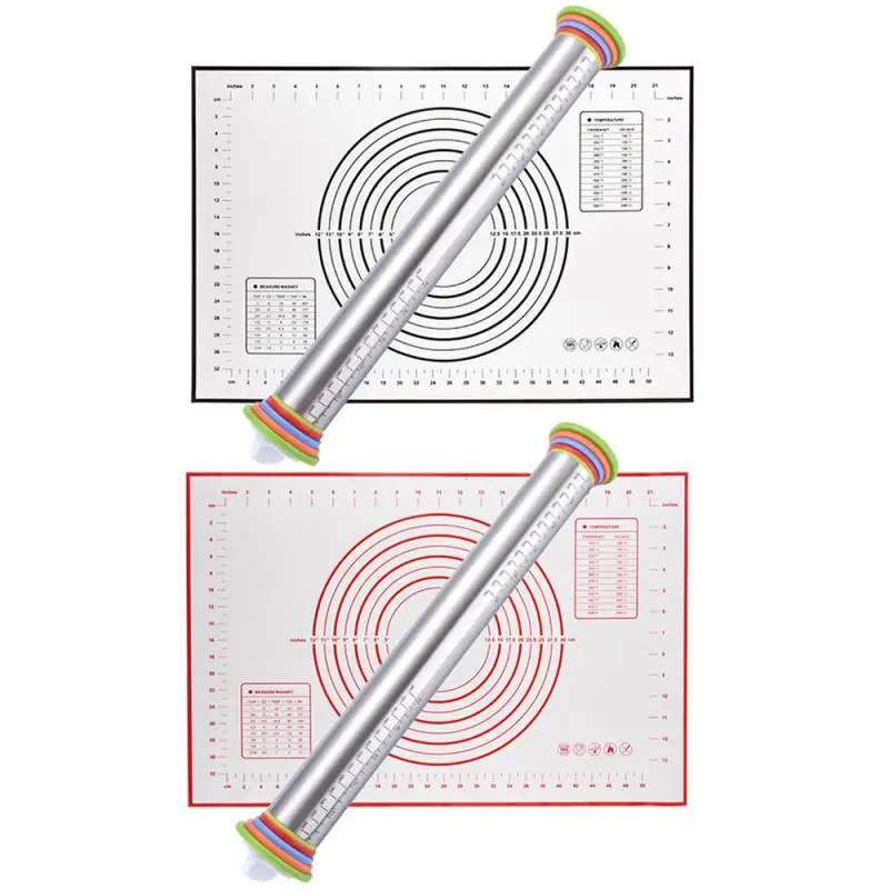 

Коврик для выпечки теста со шкалой, коврик для теста для выпечки, регулируемая Толстая Скалка, рандомный коврик, антипригарные Инструменты для выпечки
