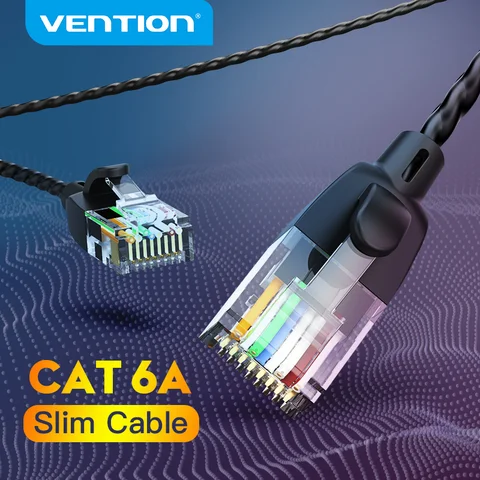 Кабель Ethernet CAT 6а, тонкий сетевой кабель RJ45, 10 Гбит/с, UTP, патчкорд для модема