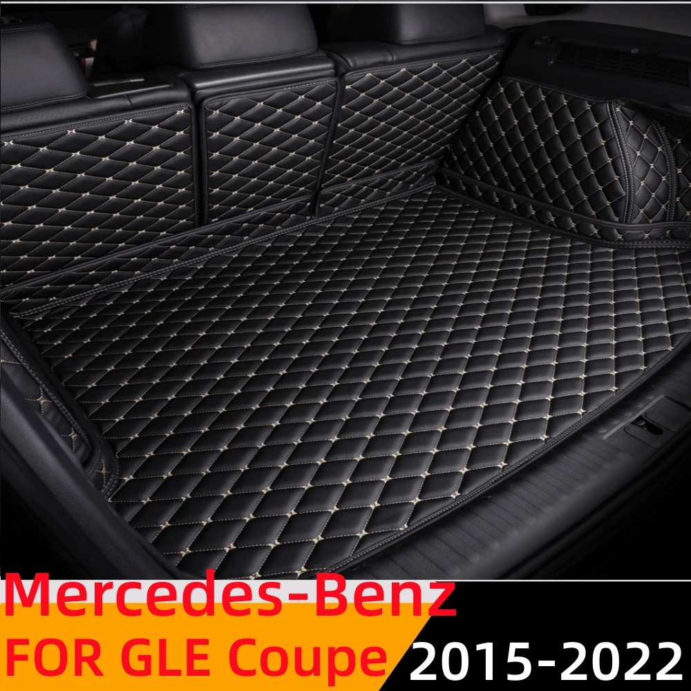 

Водонепроницаемый высокопрочный коврик для багажника автомобиля Sinjayer, задний ковер, Накладка для грузового коврика для Mercedes-Benz GLE Coupe 2015 16-2022