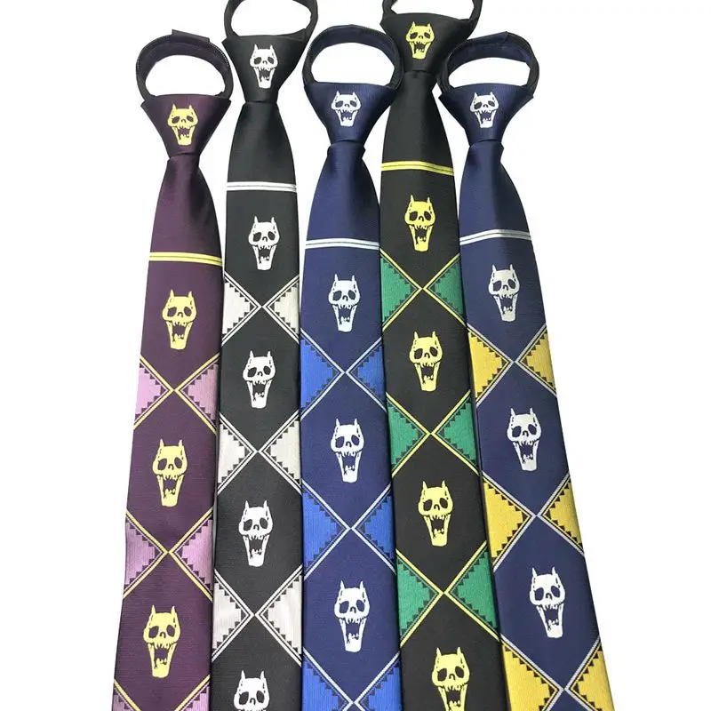 Аниме Кира Йошикаге косплей галстуки кулон Куджо Джотаро галстук реквизит