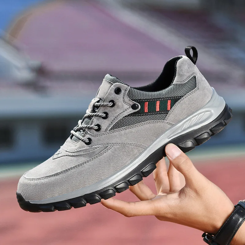 Xiaomi SALUDAS Men Genuine Leather Casual Shoes Outdoor Lightweight Hiking Shoes Tourist Walk Sneakers Running Sneakers Male