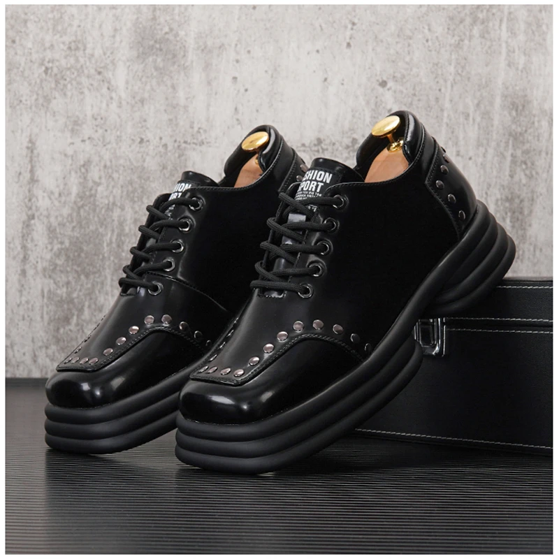 Мужские классические кожаные туфли коричневые повседневные Мокасины деловые 2022