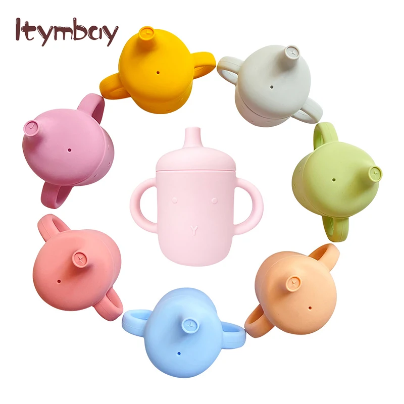 

Portable Baby Silicone Cup Baby Water Cup Silicone Learning Drinking Cup Children's Feeding Silicone Tableware