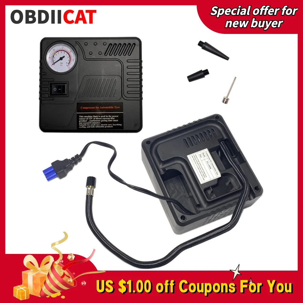 

High Quality Portable car jump starter air pump power bank Auto Electric Tire Air Compressor Car Tire Inflator 12V Emergency