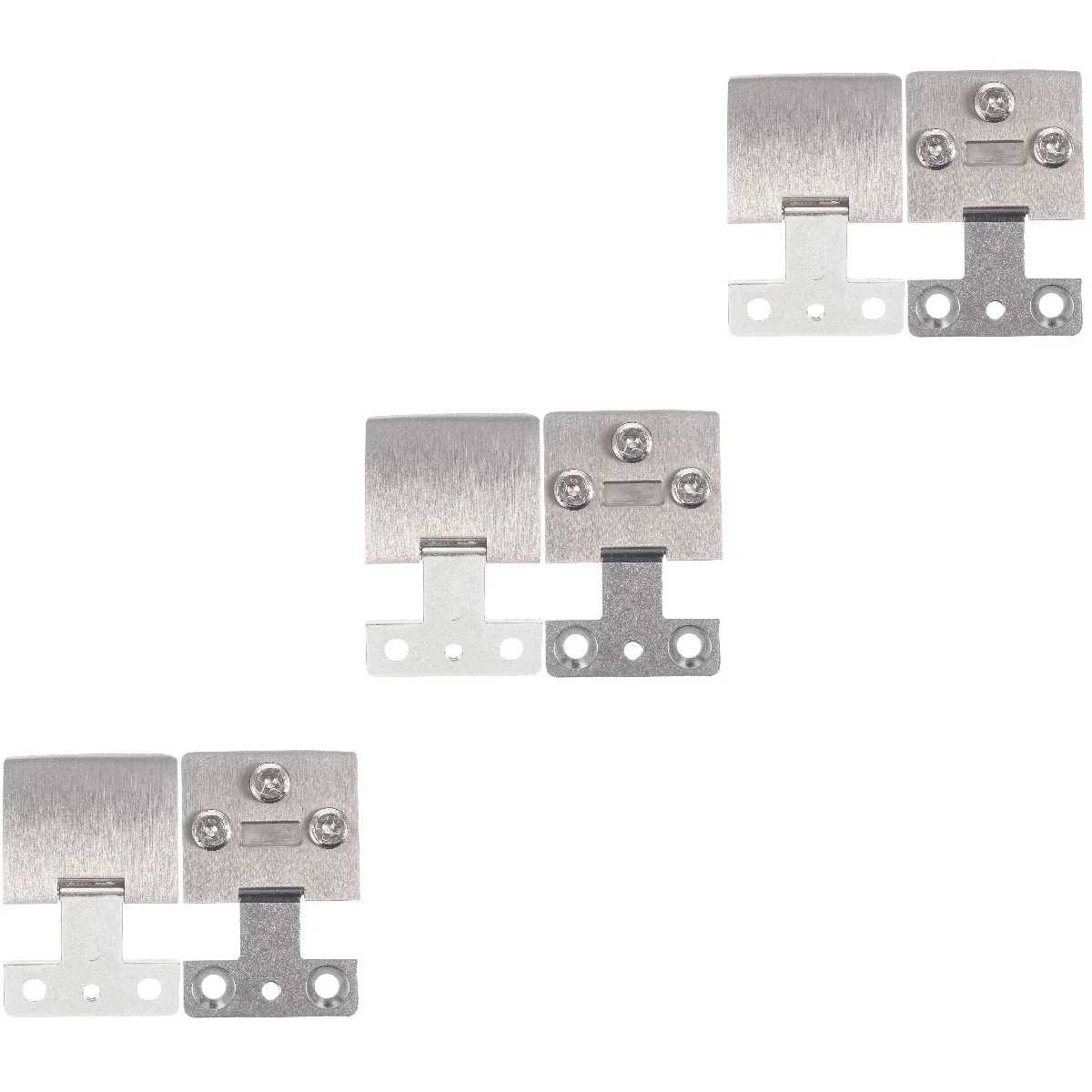 

6 pcs Glass Doors Hinge Door Replacement Parts for Showcase Cupboard Cabinet