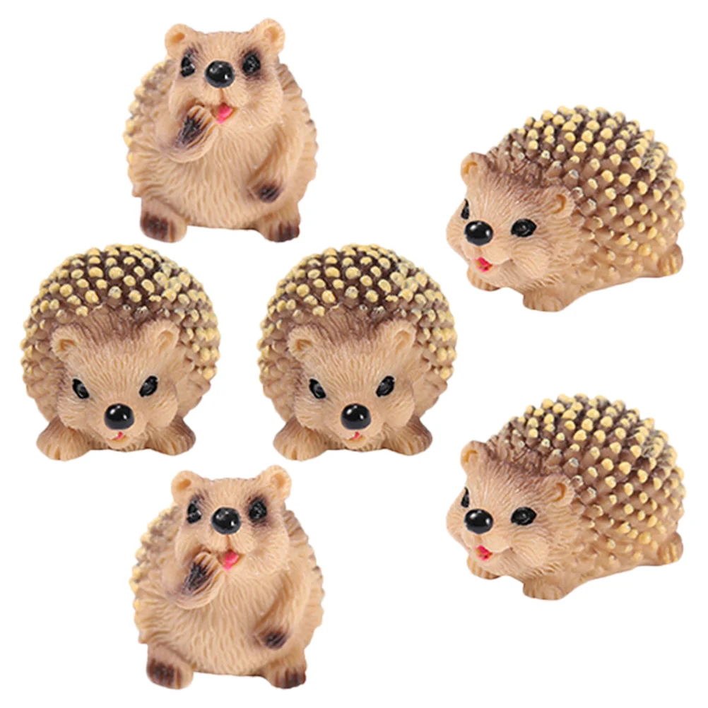 

Micro Landscape Hedgehog Figurine Animal Figurines Outdoor Decor Adorable Mini Decorations Home Party Accessories