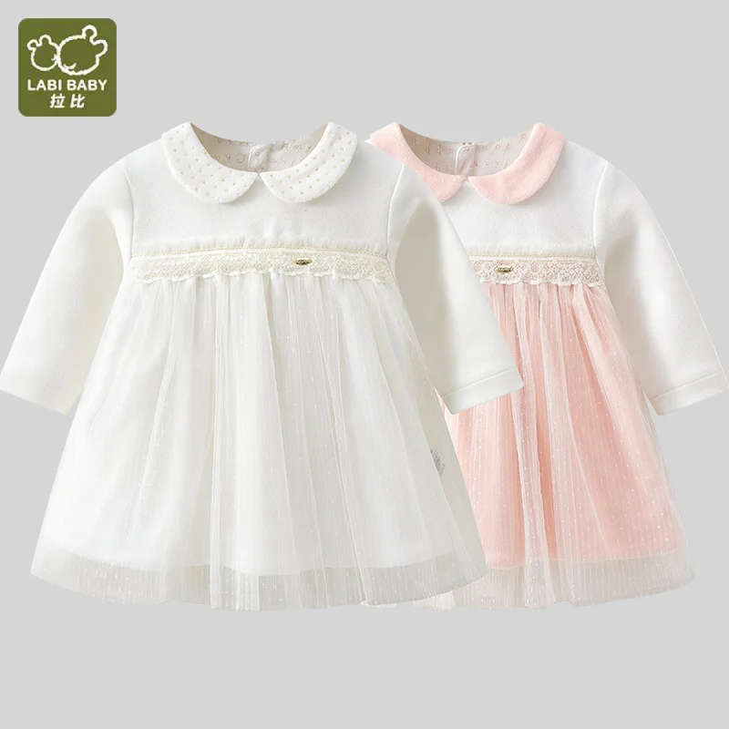 Платье Принцессы Для Новорожденных 0-24 Месяцев С Длинными Рукавами