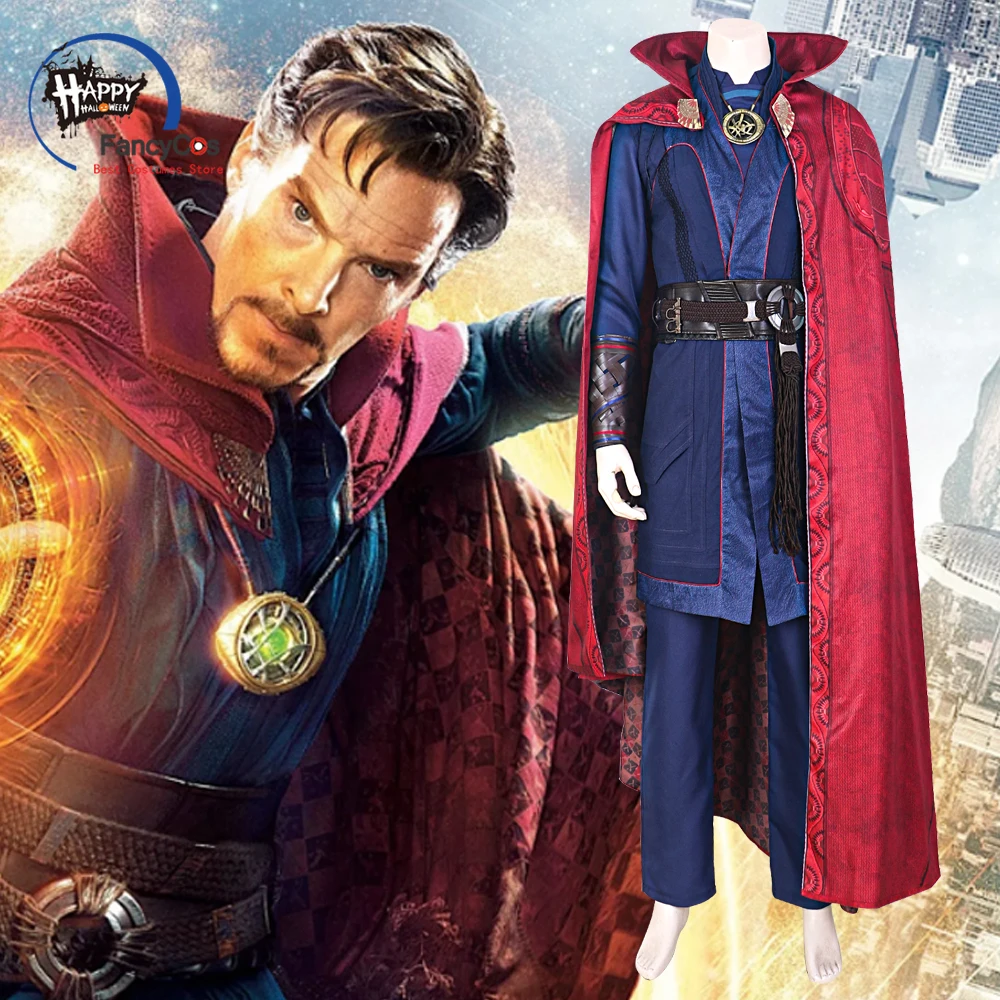 Dr. Steven Cosplay Superhero Strange in the Multiverse of Madness Cape Outfits Halloween Carnival Doctor Stephen Costume