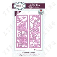 spring new floral panels peony craft metal cutting dies scrapbook diary decoration embossing template diy greeting card handmade