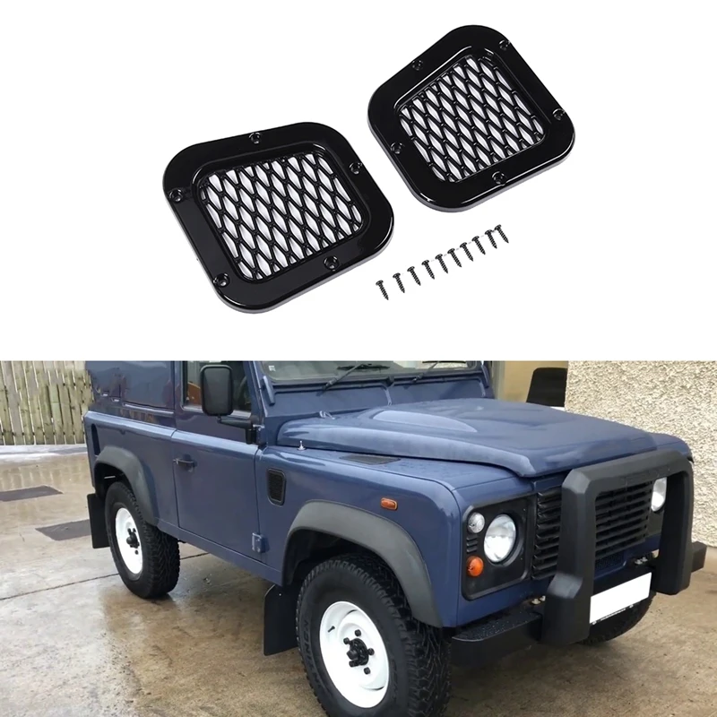

Для Land Rover Defender 2004-2019, боковое крыло, Вентиляционная решетка, вентиляционные отверстия, боковые вентиляционные отверстия, декоративные накл...