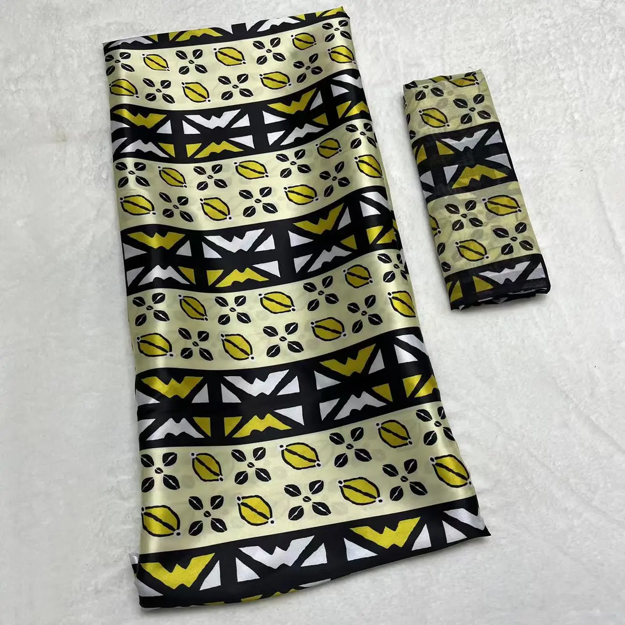 Африканская атласная ткань мягкие шелковые Вощеные ткани и шифоновая Тюлевая