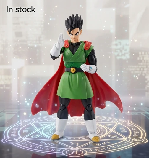 Фото В наличии: Коллекционная фигурка Bandai SHF Dragon Ball Z Great Saiyaman Son Gohan Tamashii Exclusive из ПВХ, модель игрушки №5