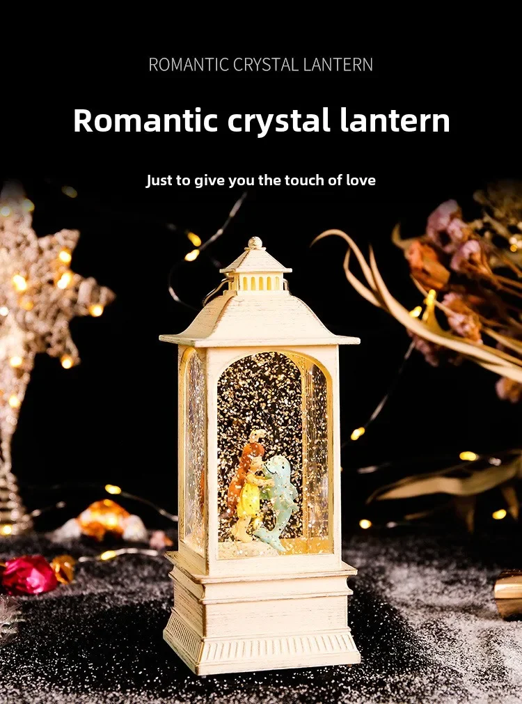 Мини-креативная музыкальная шкатулка фортепиано хрустальный шар ветровая лампа